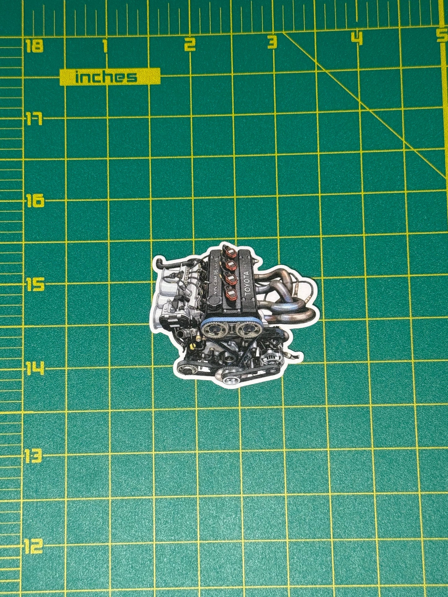 Toyota 4A-GE 16V Engine Sticker | AE86 Corolla GT-S & MR2 AW11 Decal