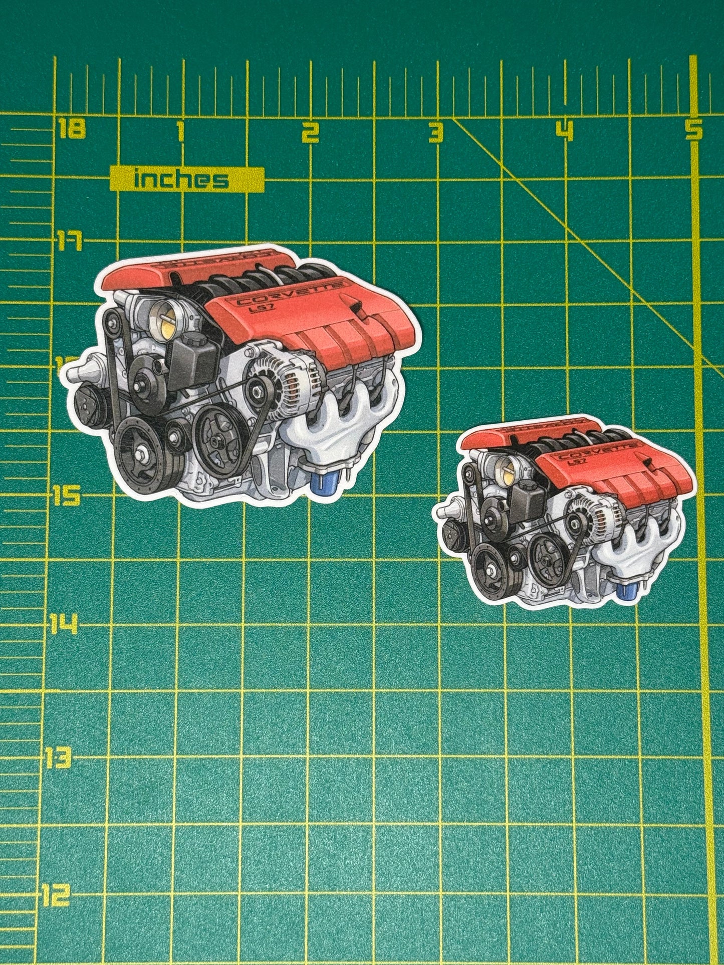 LS7 7.0L "427" V8 Engine Sticker