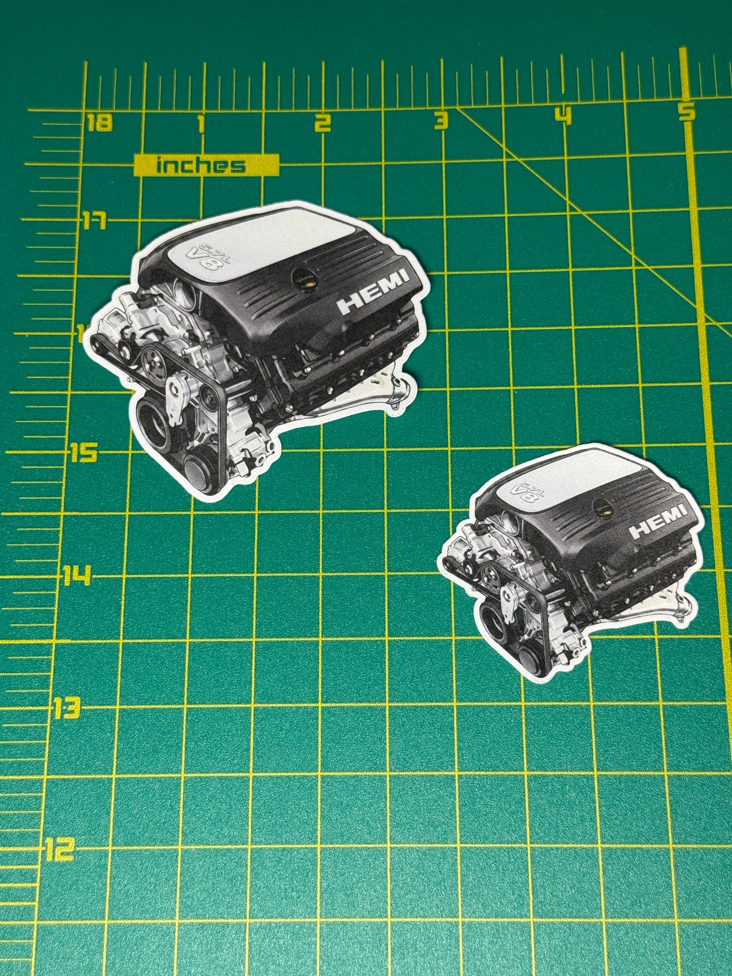 5.7L HEMI V8 Engine Die-Cut Sticker
