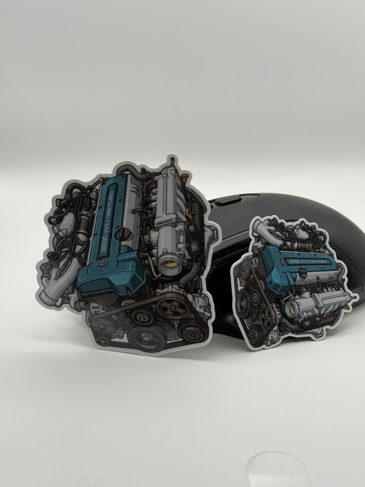 2JZ-GTE Twin Turbo Engine Sticker