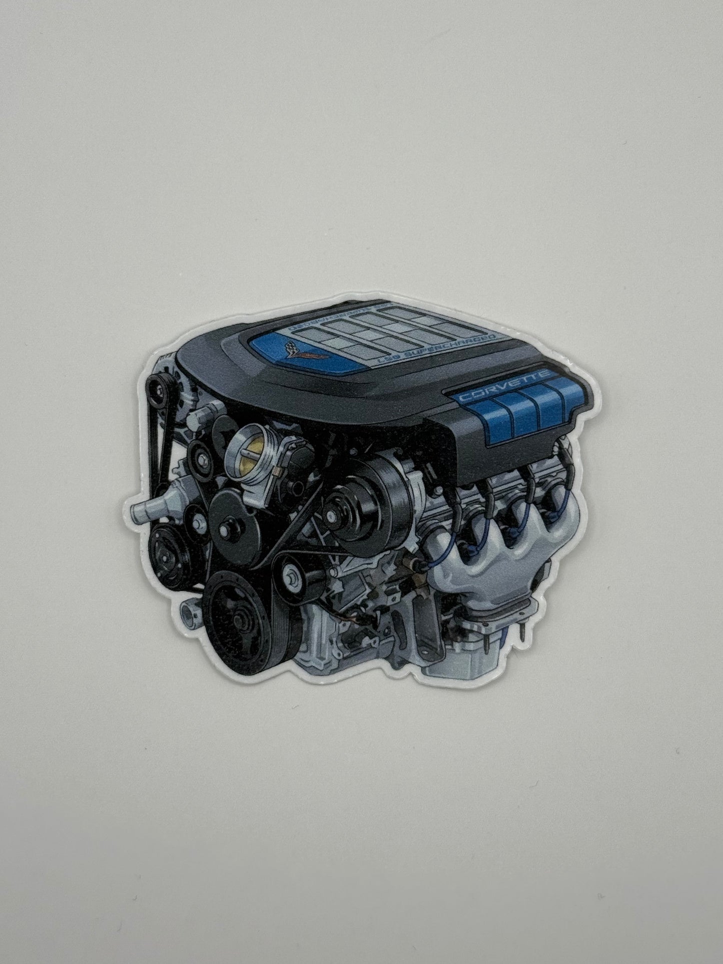 Chevrolet LS9 Supercharged "Blue Devil" Engine Sticker