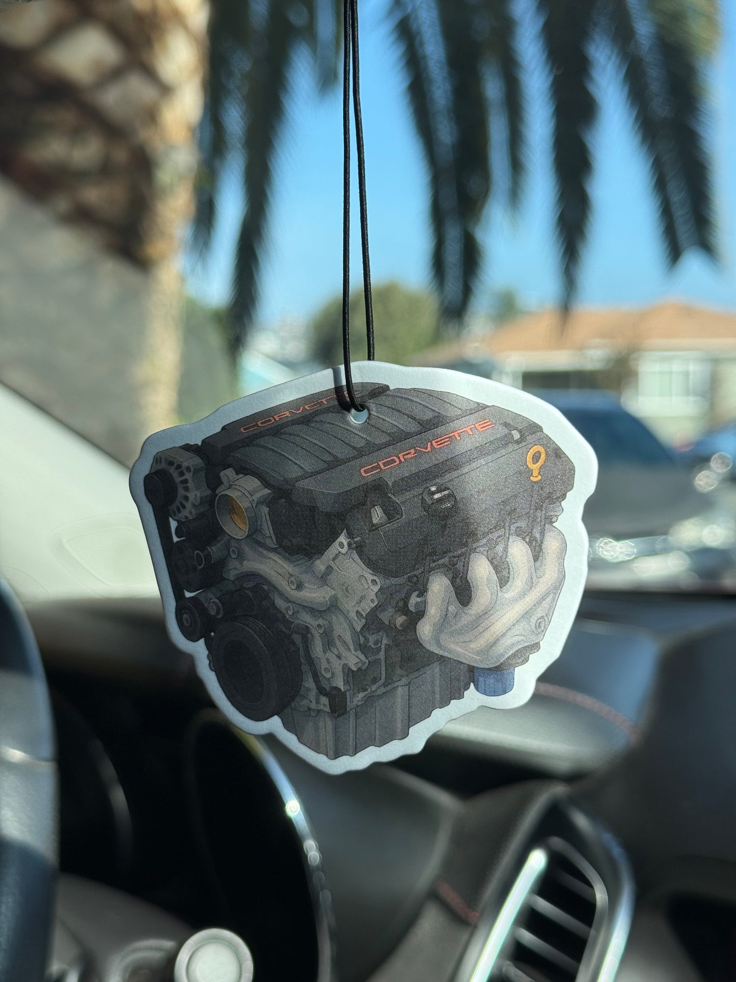 Chevy LT1 Gen 5 V8 Engine Custom Air Freshener – Premium Cologne Scent