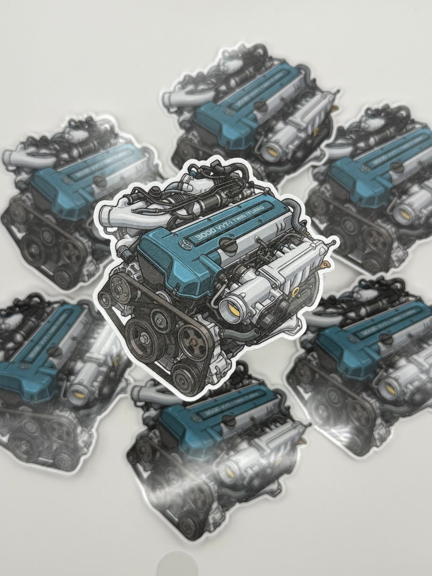 2JZ-GTE Twin Turbo Engine Sticker