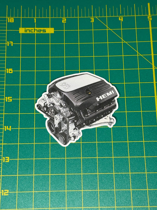 5.7L HEMI V8 Engine Die-Cut Sticker
