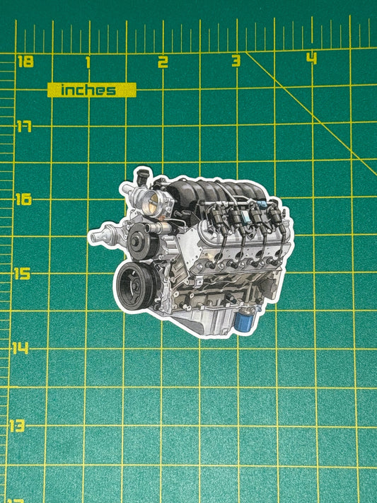 LS3 6.2L V8 Engine Sticker