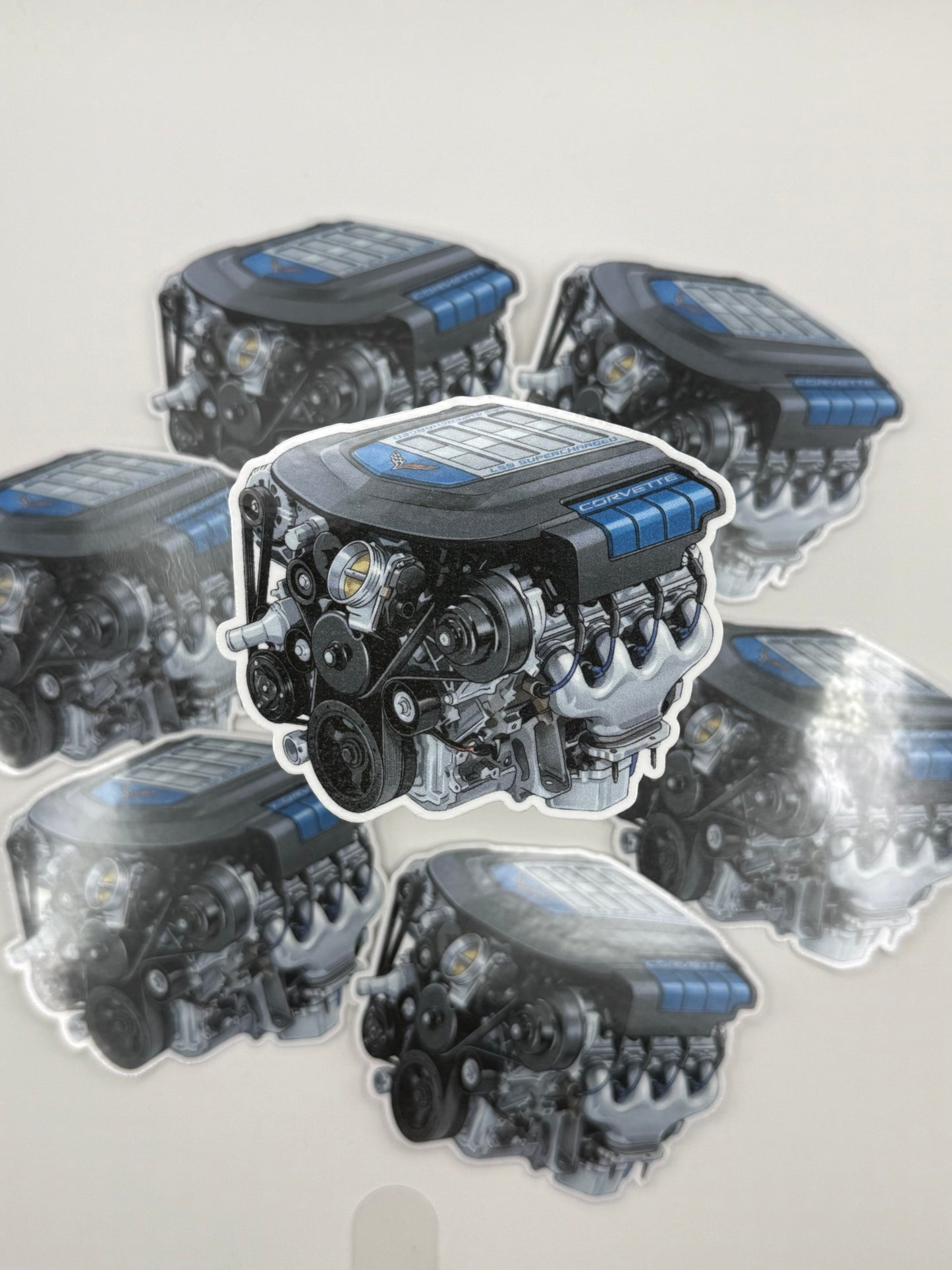 Chevrolet LS9 Supercharged "Blue Devil" Engine Sticker