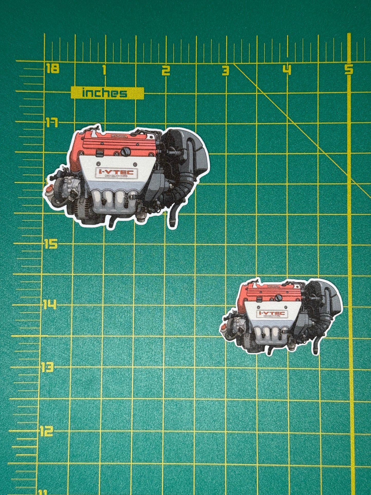 Honda K20A Type R Engine Sticker | Integra DC5 & Civic EP3 Red Top Decal