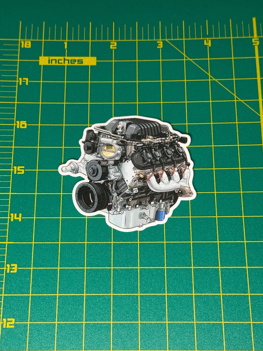 Chevrolet LSA Supercharged 6.2L V8 Engine Sticker