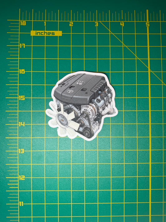 Toyota 1GR-FE 4.0L V6 Engine Sticker | Tacoma, 4Runner & FJ Cruiser Decal