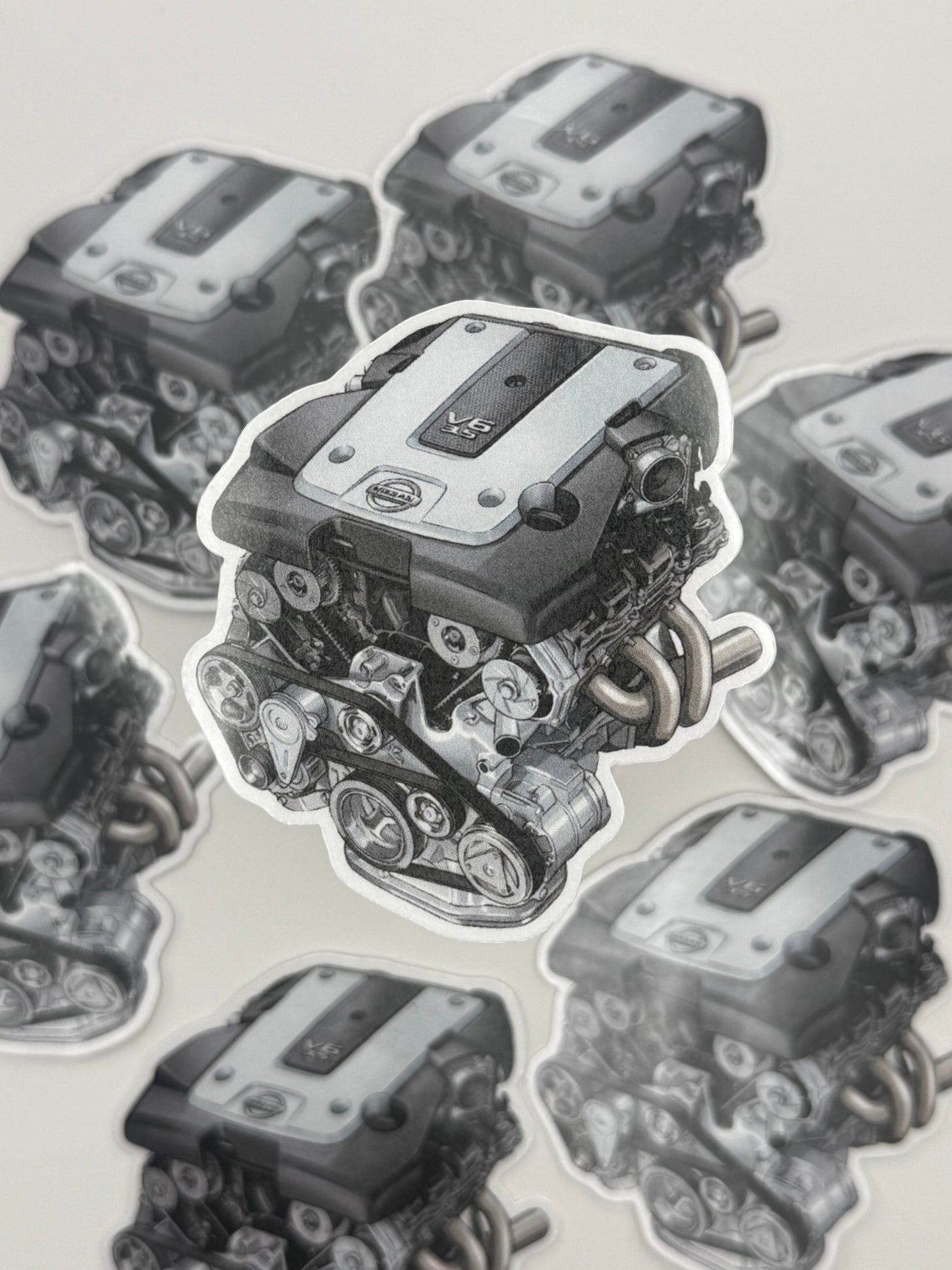 Nissan VQ35DE Engine Sticker | 350Z (Z33) & G35 (V35) Single Intake Decal