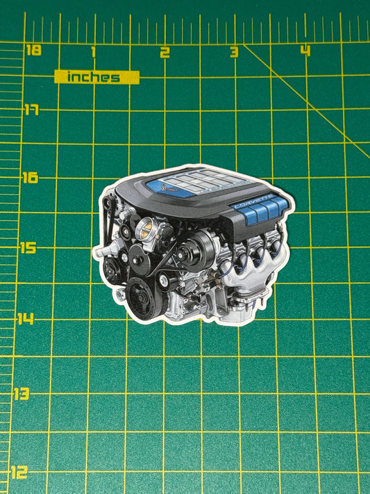 Chevrolet LS9 Supercharged "Blue Devil" Engine Sticker