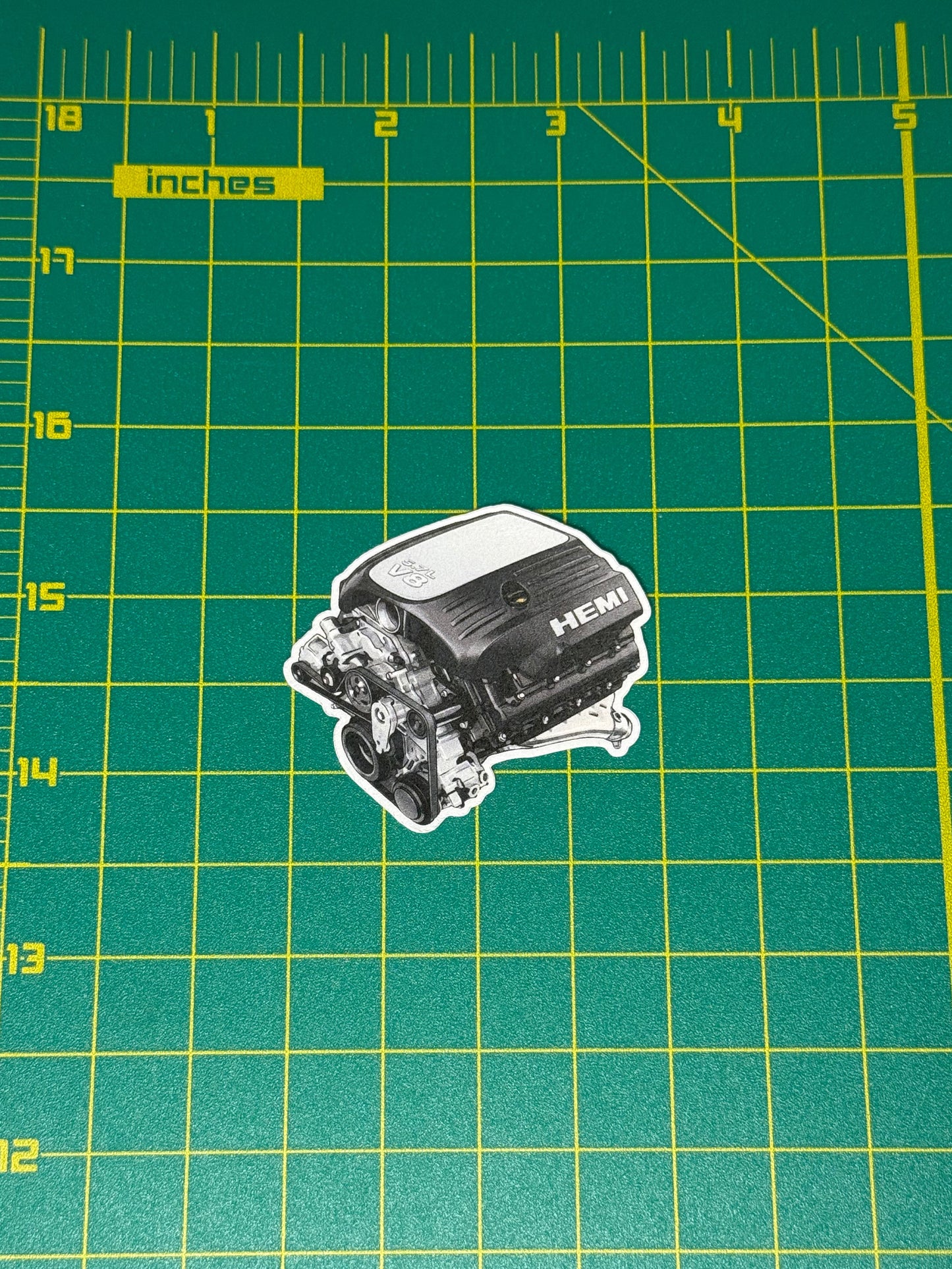 5.7L HEMI V8 Engine Die-Cut Sticker