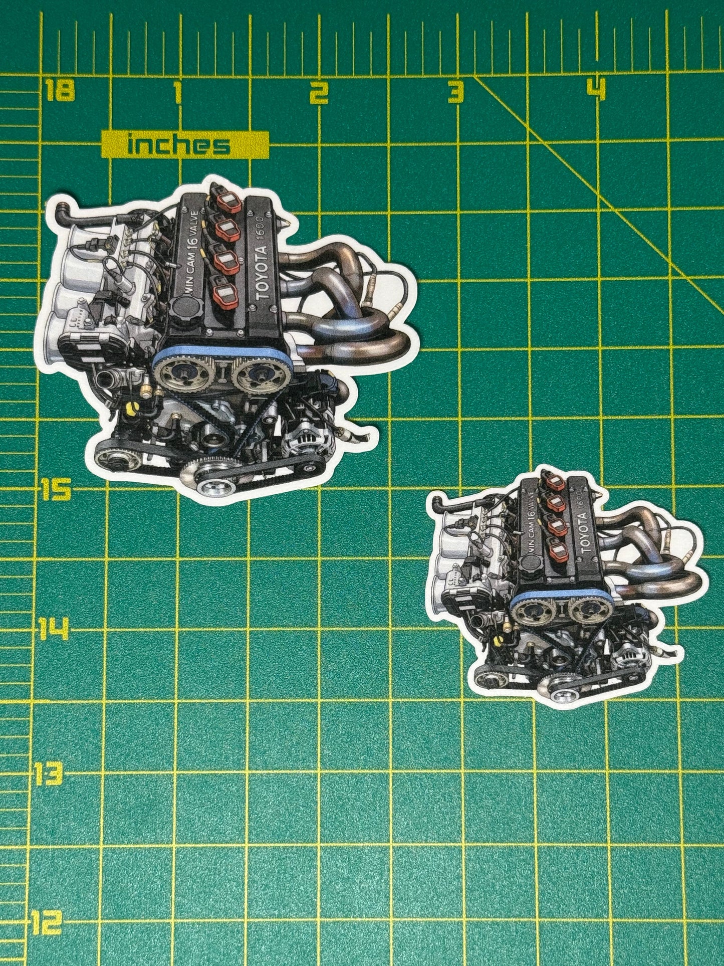 Toyota 4A-GE 16V Engine Sticker | AE86 Corolla GT-S & MR2 AW11 Decal