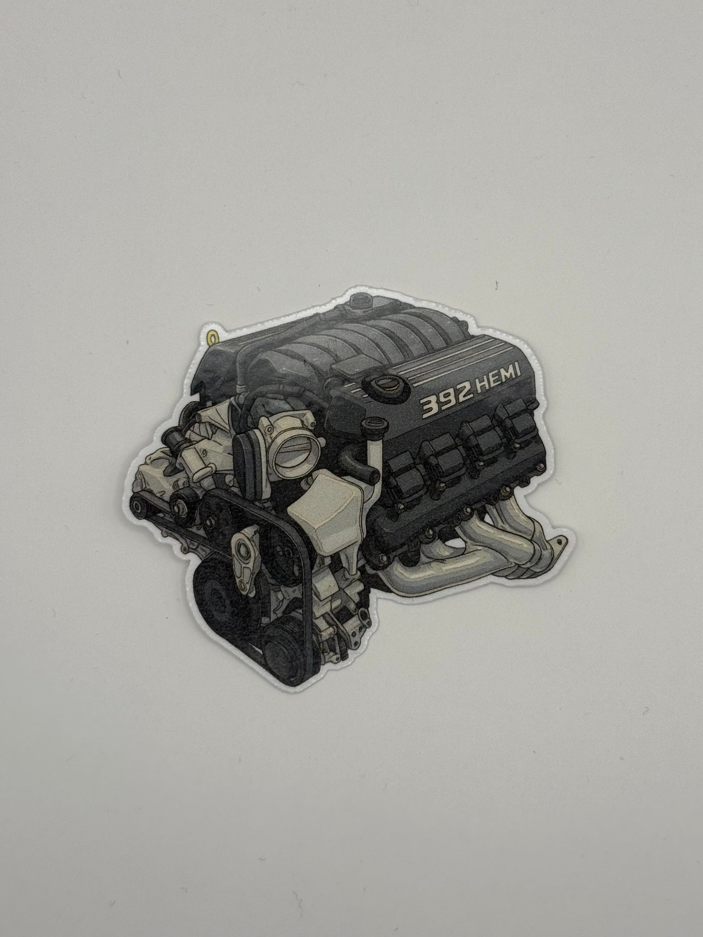 392 HEMI 6.4L V8 Engine Sticker