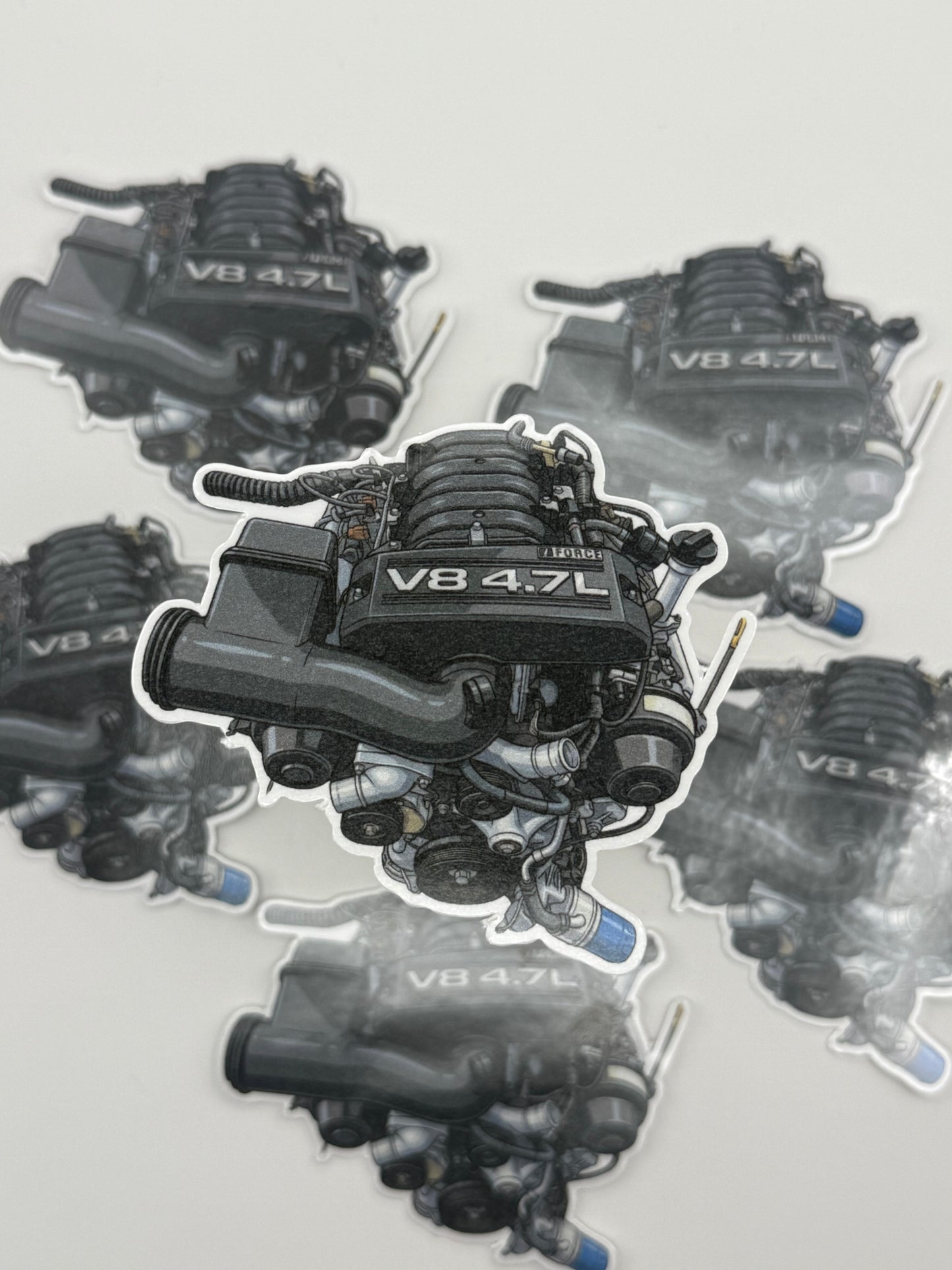 Toyota 2UZ-FE 4.7L V8 Engine Sticker | Tundra, Land Cruiser 100 & GX470 Decal