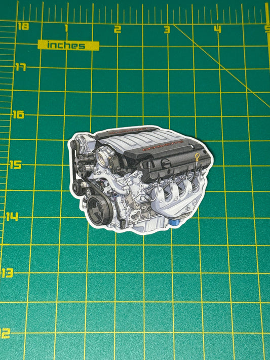 Chevrolet LT1 6.2L V8 Engine Sticker