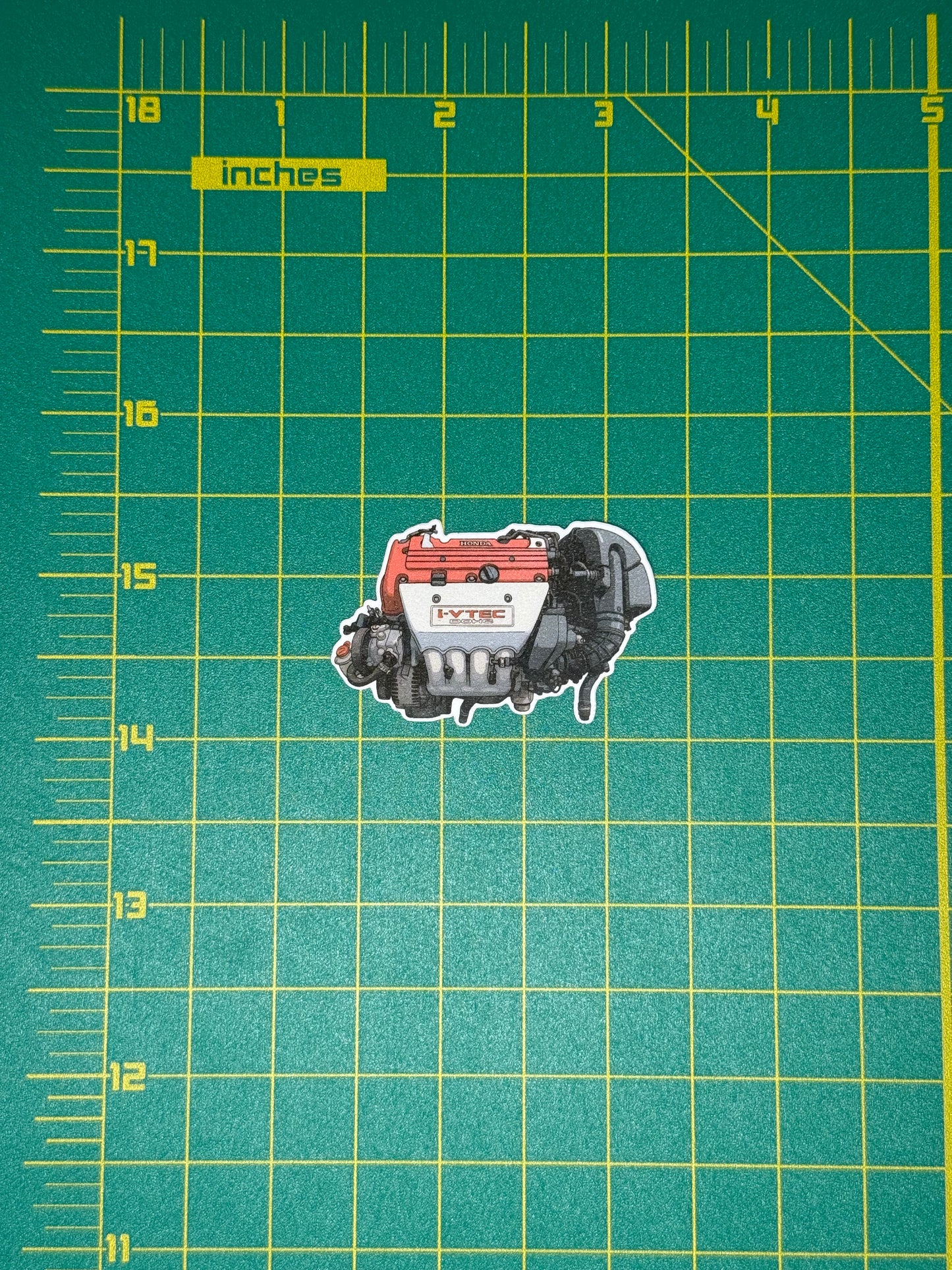 Honda K20A Type R Engine Sticker | Integra DC5 & Civic EP3 Red Top Decal