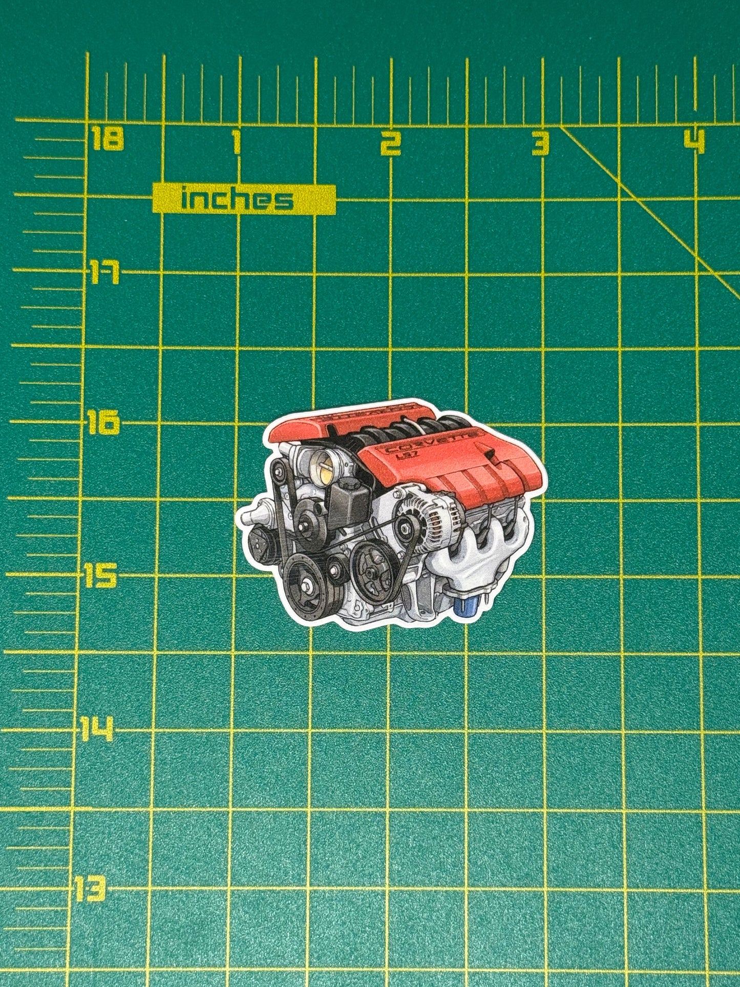 LS7 7.0L "427" V8 Engine Sticker