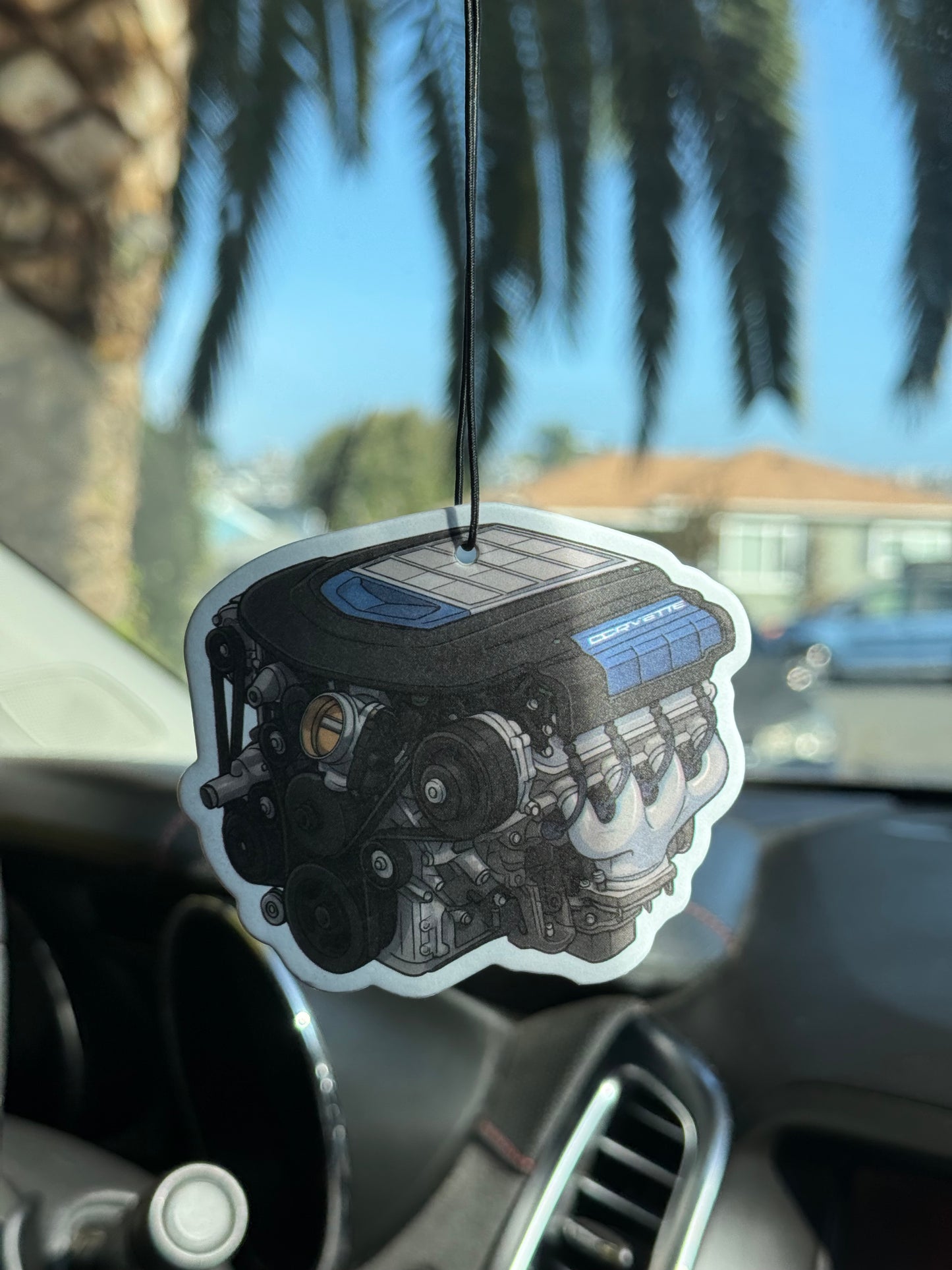 Chevy LS9 Supercharged V8 Engine Custom Air Freshener – Ocean Scent