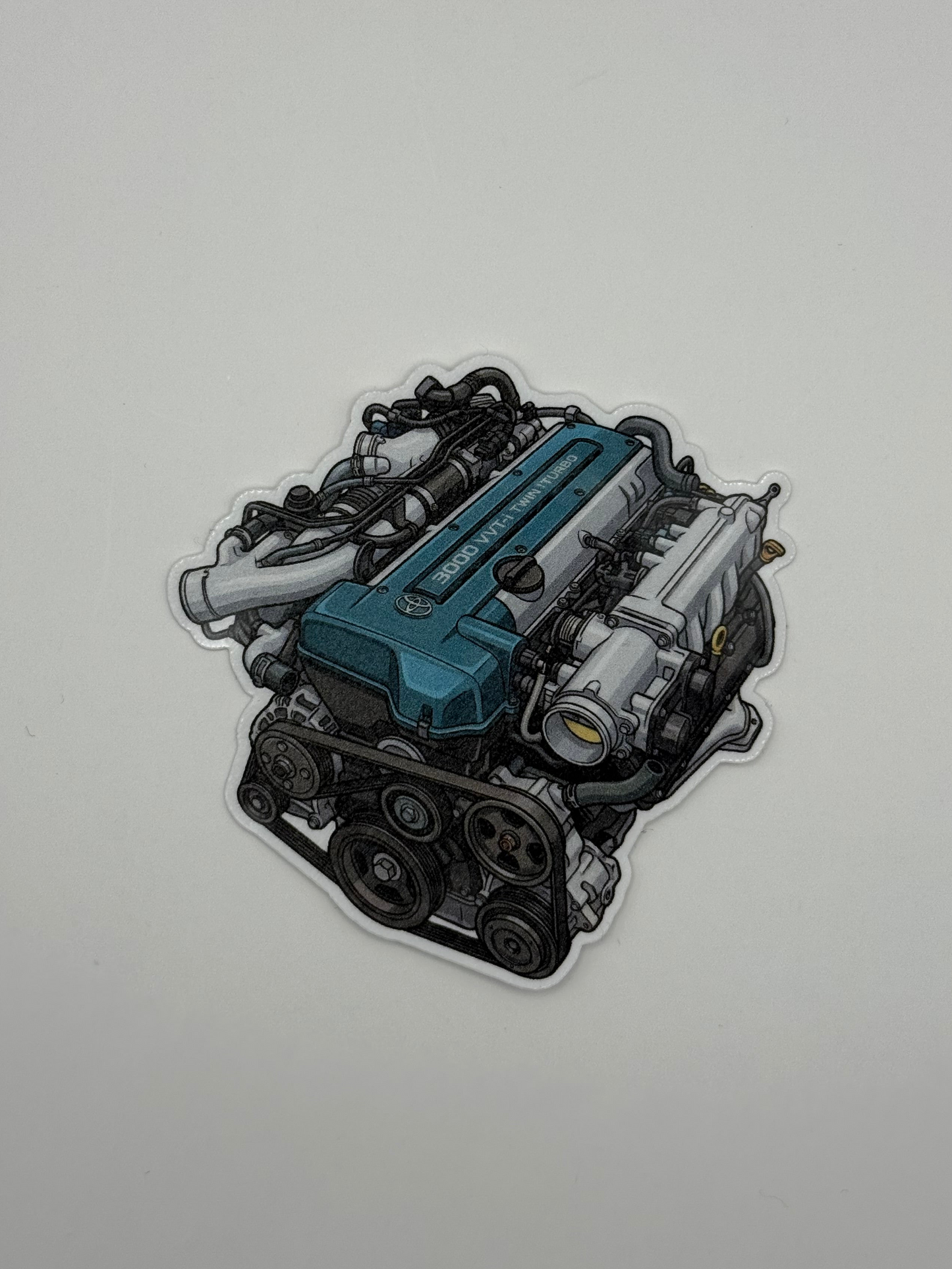 2JZ-GTE Twin Turbo Engine Sticker