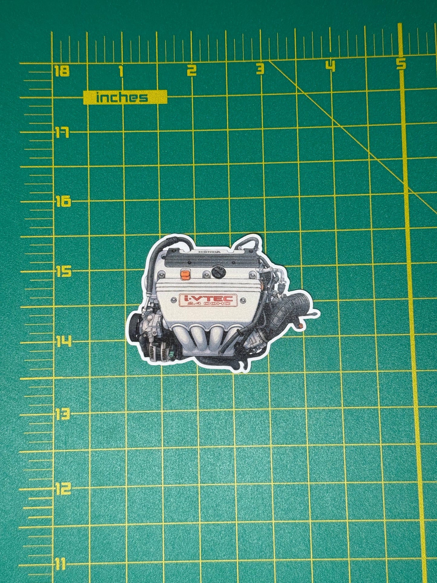 Honda K24A 2.4L i-VTEC Engine Sticker | Acura TSX (CL9) & K-Swap Decal