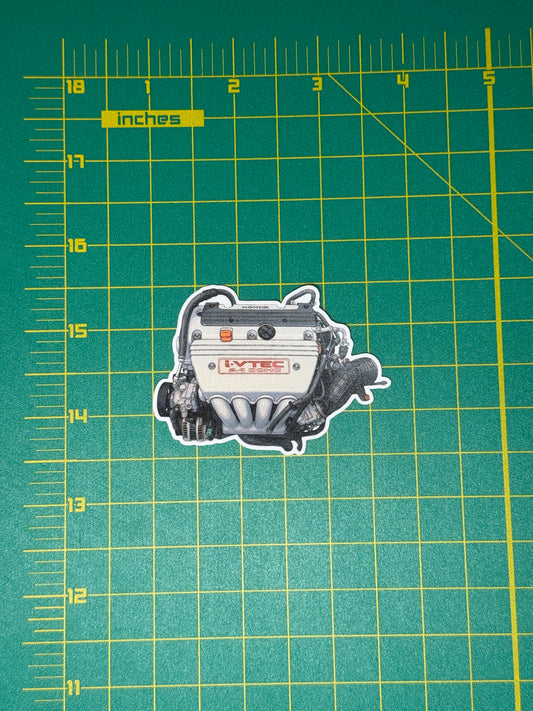 Honda K24A 2.4L i-VTEC Engine Sticker | Acura TSX (CL9) & K-Swap Decal