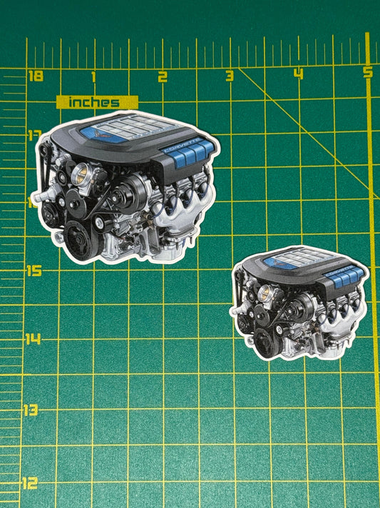 Chevrolet LS9 Supercharged "Blue Devil" Engine Sticker