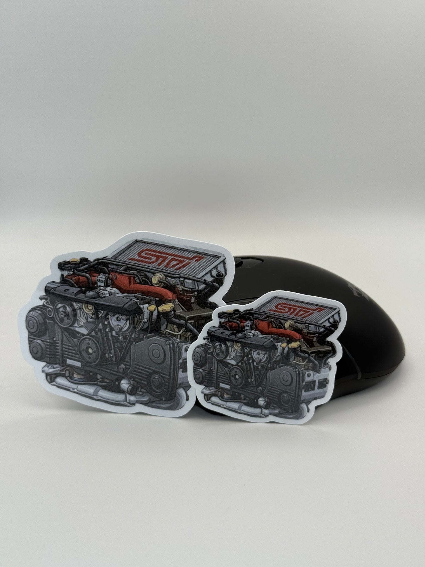 Subaru EJ20 / EJ25 STI Boxer Engine Sticker | WRX STI Impreza Red Top Decal